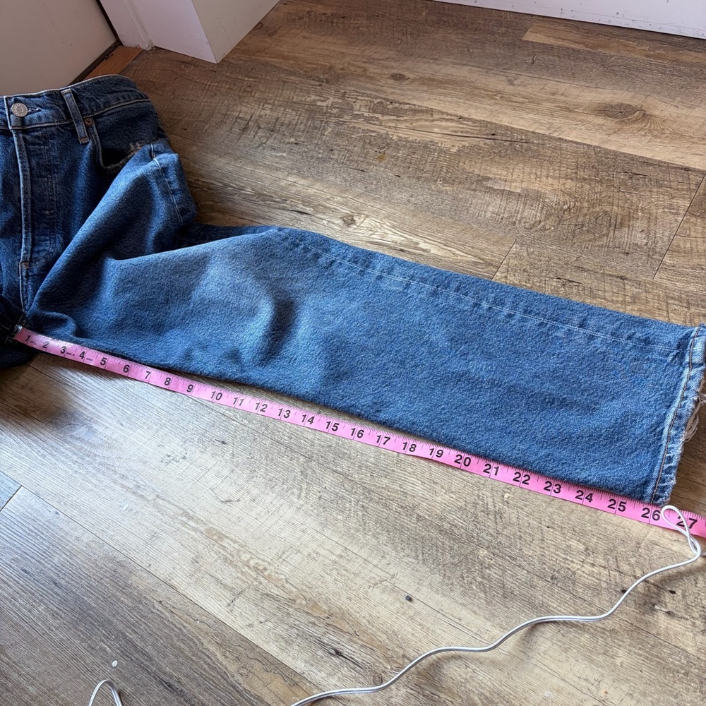Agolde Riley High Rise Straight Crop Jeans - Picture 7 of 12